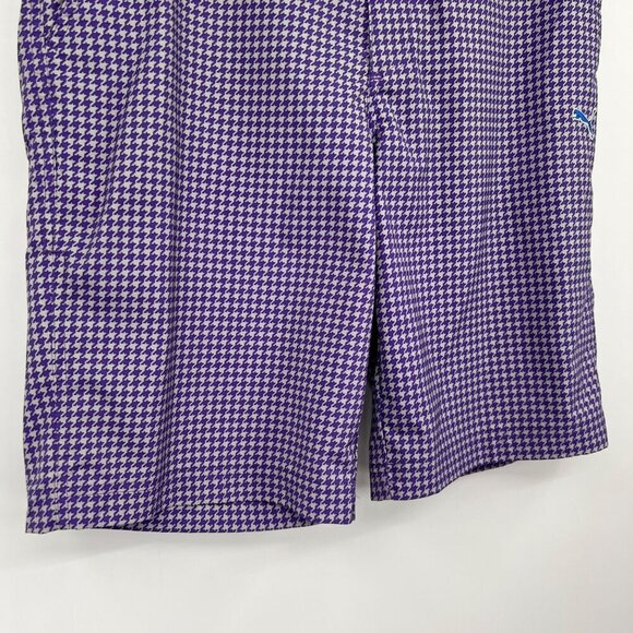 Puma Golf Tech Performance Shorts Mens Sz 32 Purple Gray - Picture 5 of 14